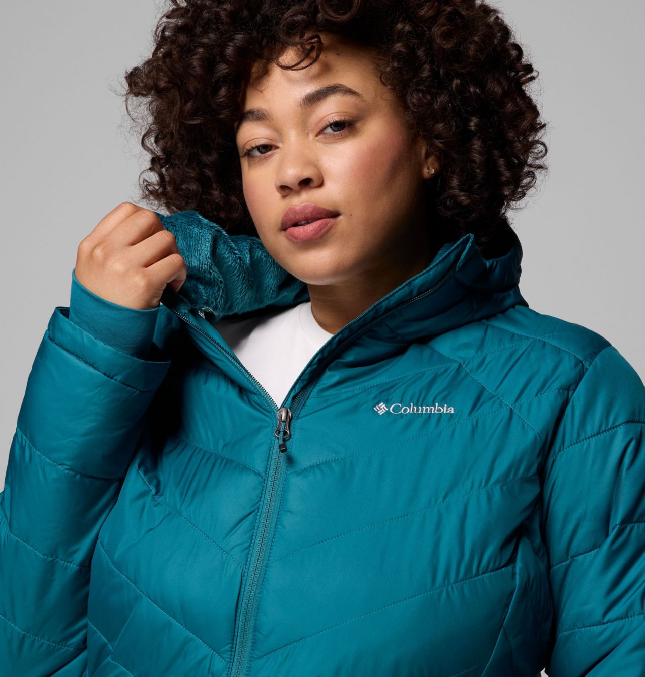 Women's Heavenly™ Long Hooded Jacket - Plus Size 9