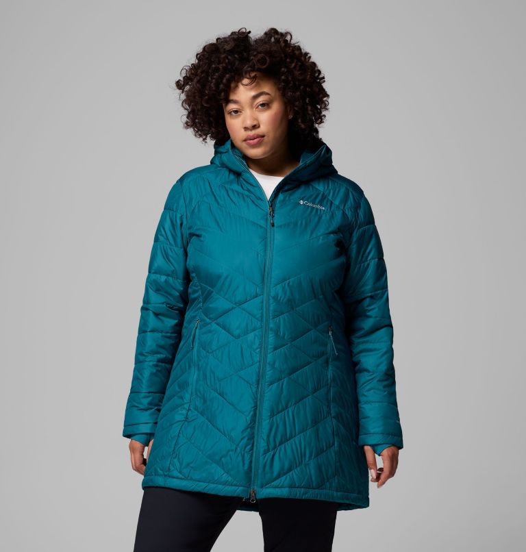 Veste longue à capuchon Heavenly pour femme - Grandes tailles, Color: River Blue, image 1