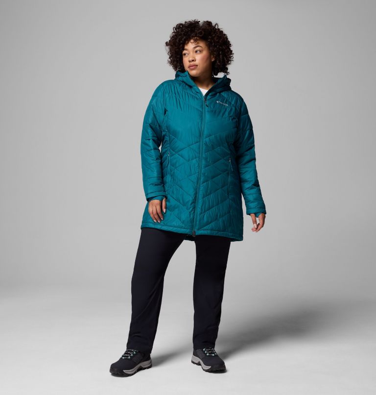 Veste longue à capuchon Heavenly pour femme - Grandes tailles, Color: River Blue, image 2