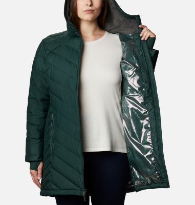 columbia heavenly plus size long hooded jacket