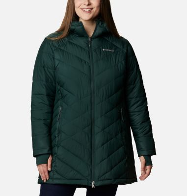 columbia women's heavenly long hooded jacket plus size