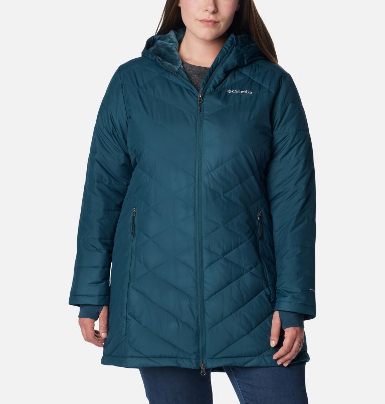 Columbia Heavenly Long Hooded Jacket - Women's Safari XL