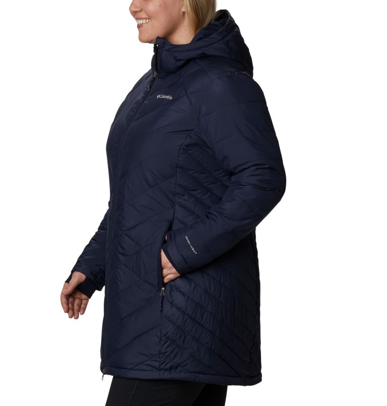 Women's Heavenly Long Hooded Jacket - Plus Size, Color: Dark Nocturnal, image 3