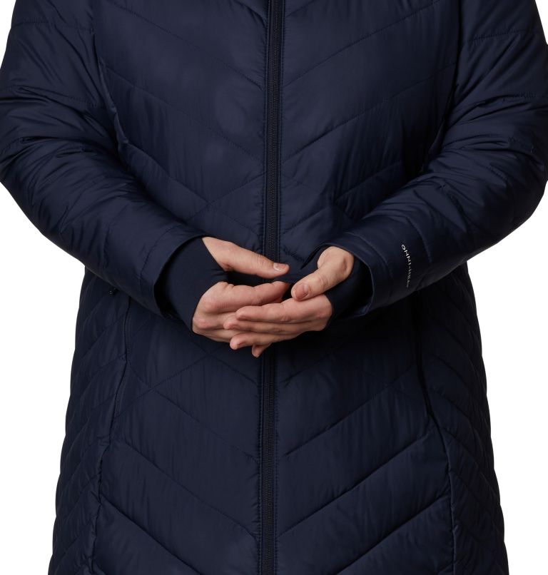 Thumbnail: Women's Heavenly Long Hooded Jacket - Plus Size, Color: Dark Nocturnal, image 6