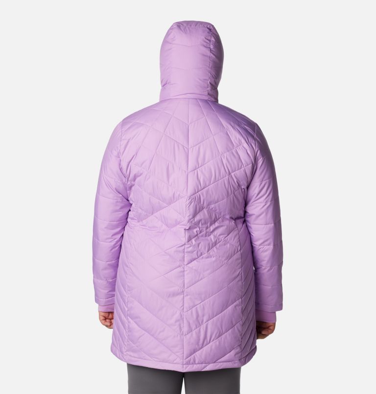 Thumbnail: Women's Heavenly Long Hooded Jacket - Plus Size, Color: Gumdrop, image 2