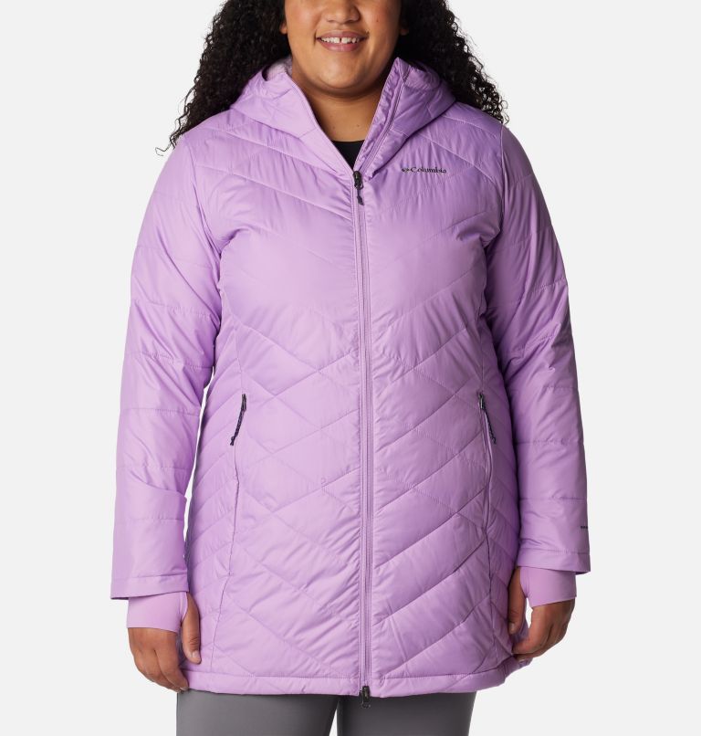 Thumbnail: Women's Heavenly Long Hooded Jacket - Plus Size, Color: Gumdrop, image 1