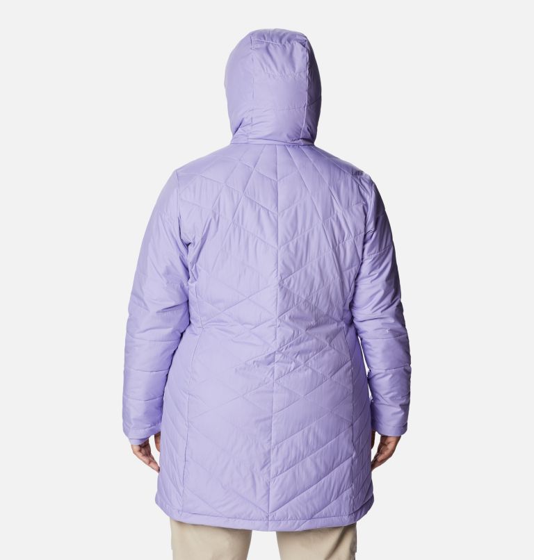 Women's Heavenly Long Hooded Jacket - Plus Size, Color: Frosted Purple, image 2