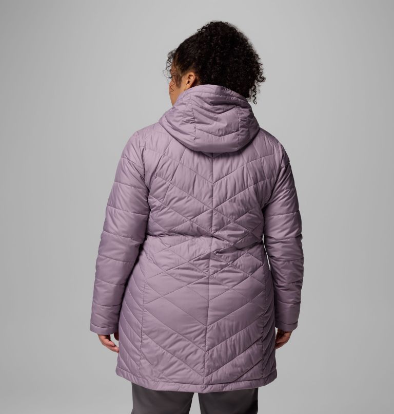 Women's Heavenly Long Hooded Jacket - Plus Size, Color: Shale Purple, image 3