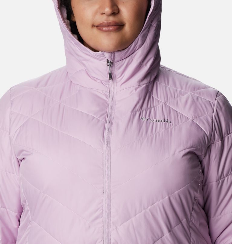 Women's Heavenly Long Hooded Jacket - Plus Size, Color: Aura, image 4