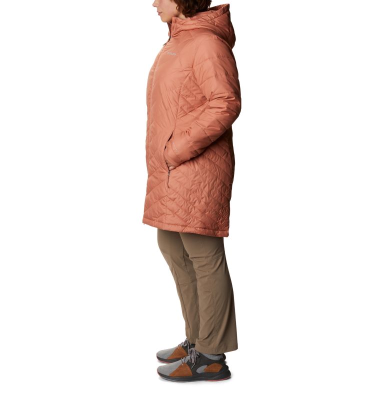 Women's Heavenly Long Hooded Jacket - Plus Size, Color: Nova Pink, image 3
