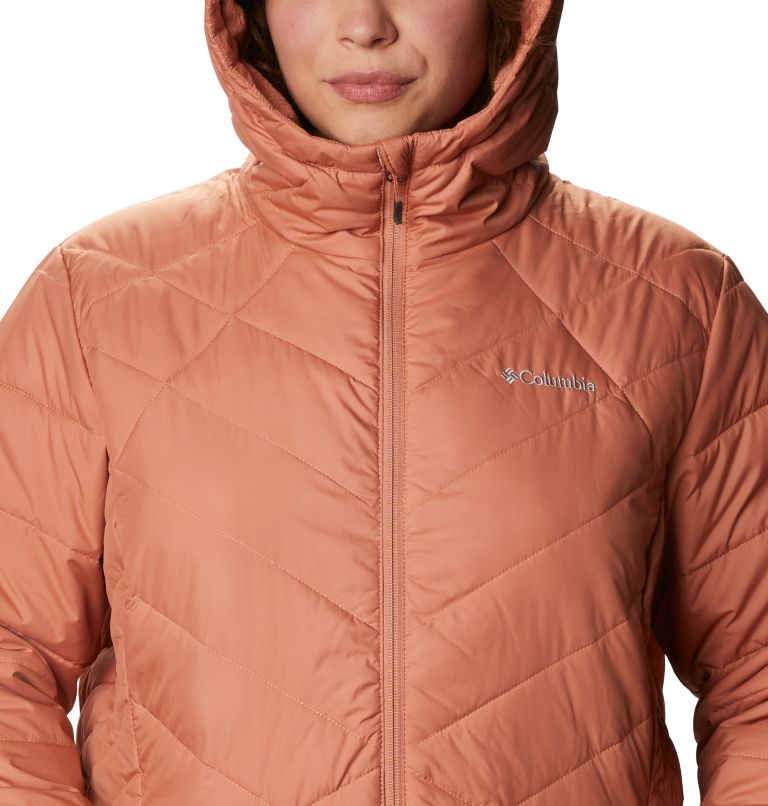 Women's Heavenly Long Hooded Jacket - Plus Size, Color: Nova Pink, image 4