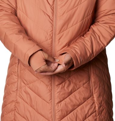 columbia plus size heavenly long hooded jacket