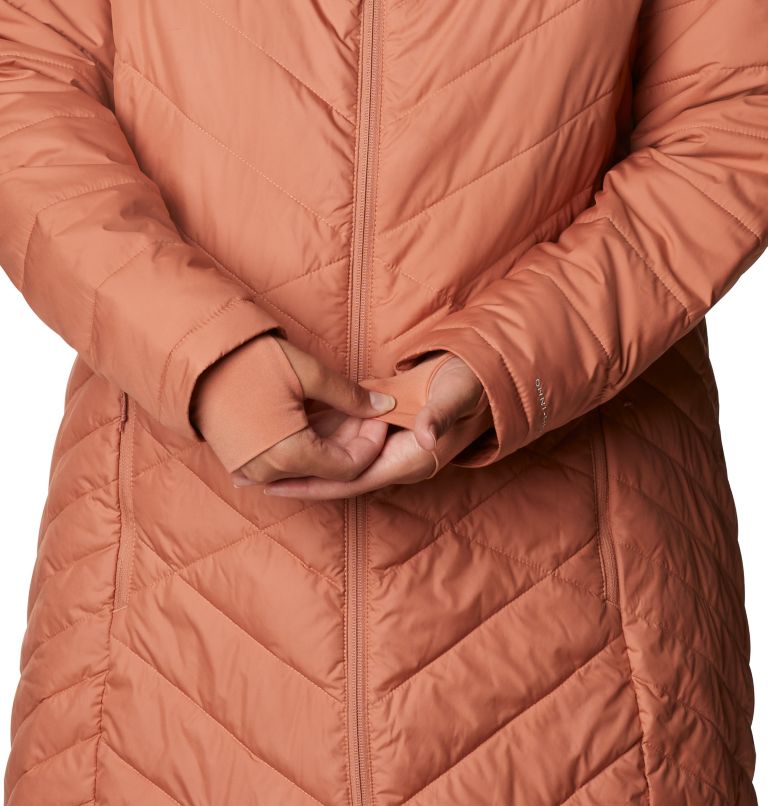 Women's Heavenly Long Hooded Jacket - Plus Size, Color: Nova Pink, image 6