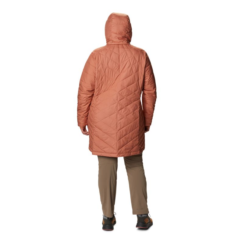 Women's Heavenly Long Hooded Jacket - Plus Size, Color: Nova Pink, image 2