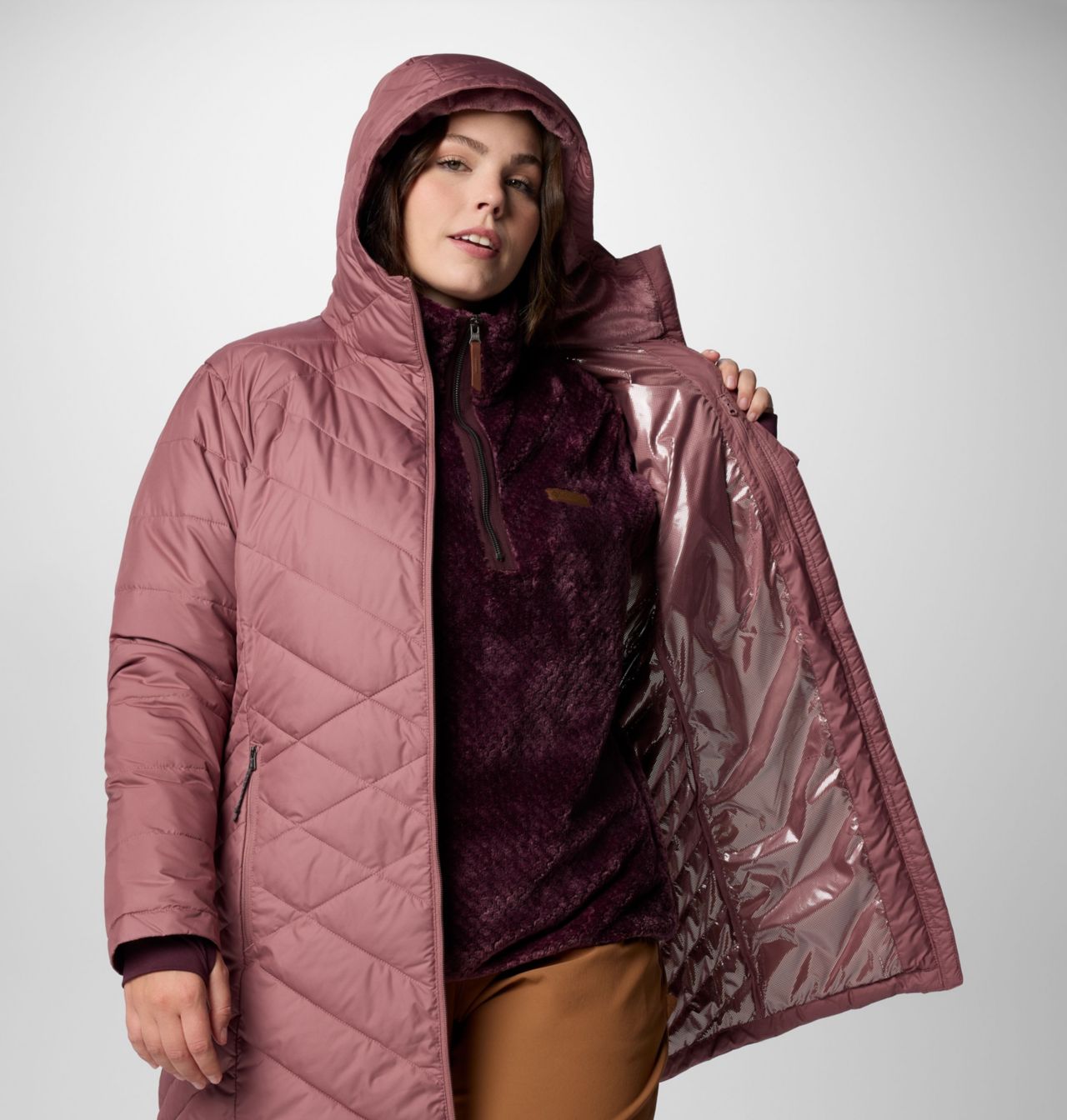 Women's Heavenly™ Long Hooded Jacket - Plus Size 7