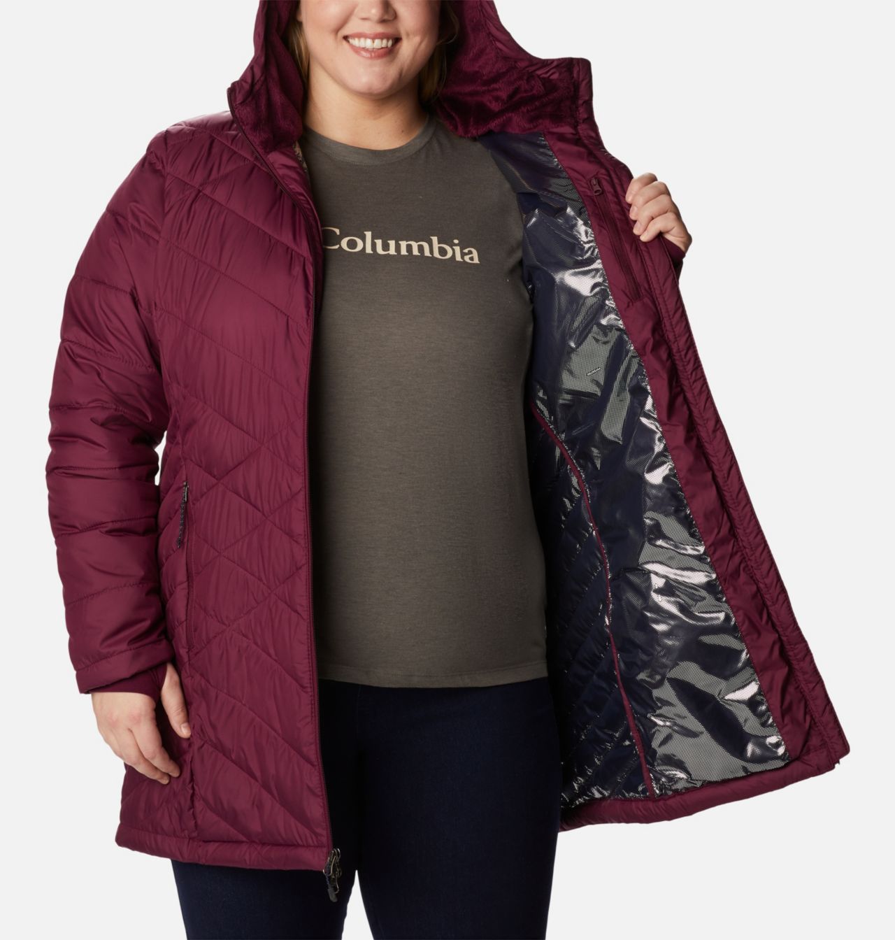Women's Heavenly™ Long Hooded Jacket - Plus Size 5