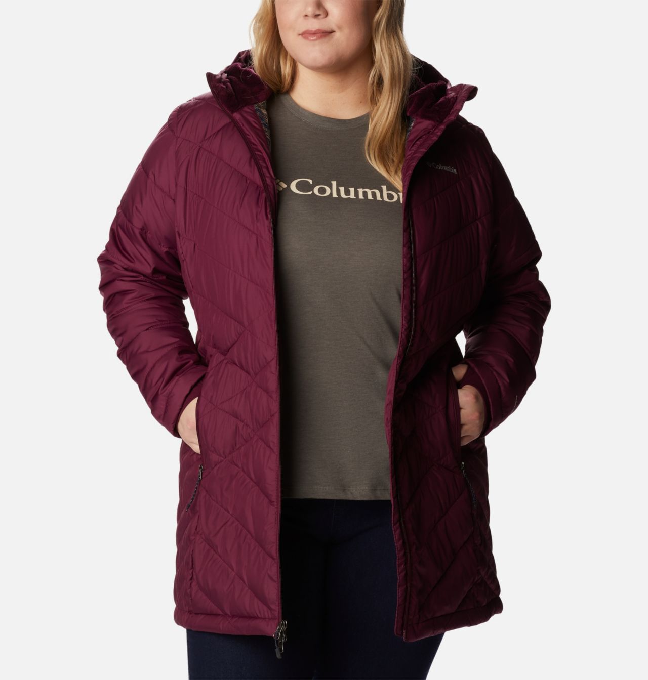 Women's Heavenly™ Long Hooded Jacket - Plus Size 8