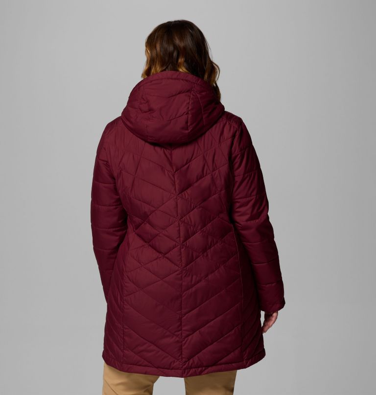 Women's Heavenly Long Hooded Jacket - Plus Size, Color: Rich Wine, image 3