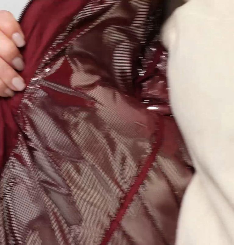Veste longue à capuchon Heavenly pour femme - Grandes tailles, Color: Rich Wine