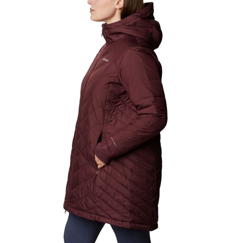 Veste longue à capuchon Heavenly pour femme - Grandes tailles, Color: Malbec, image 3