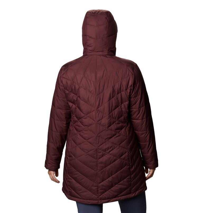 Veste longue à capuchon Heavenly pour femme - Grandes tailles, Color: Malbec, image 2