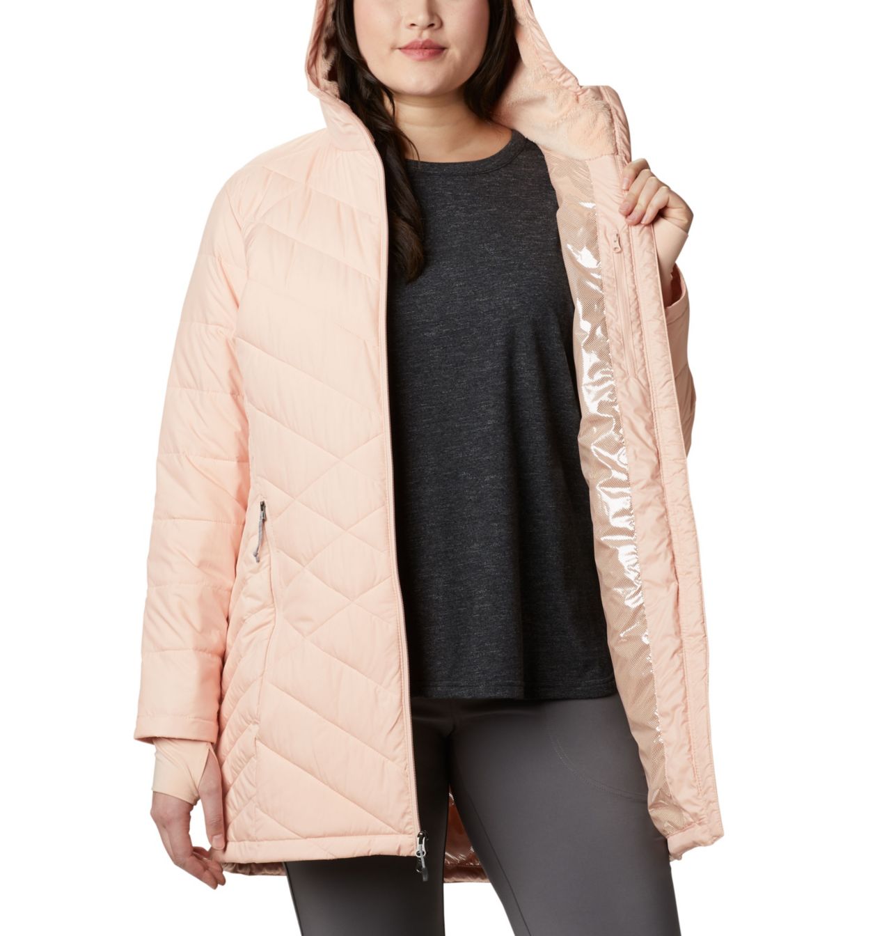 Women's Heavenly™ Long Hooded Jacket - Plus Size 5