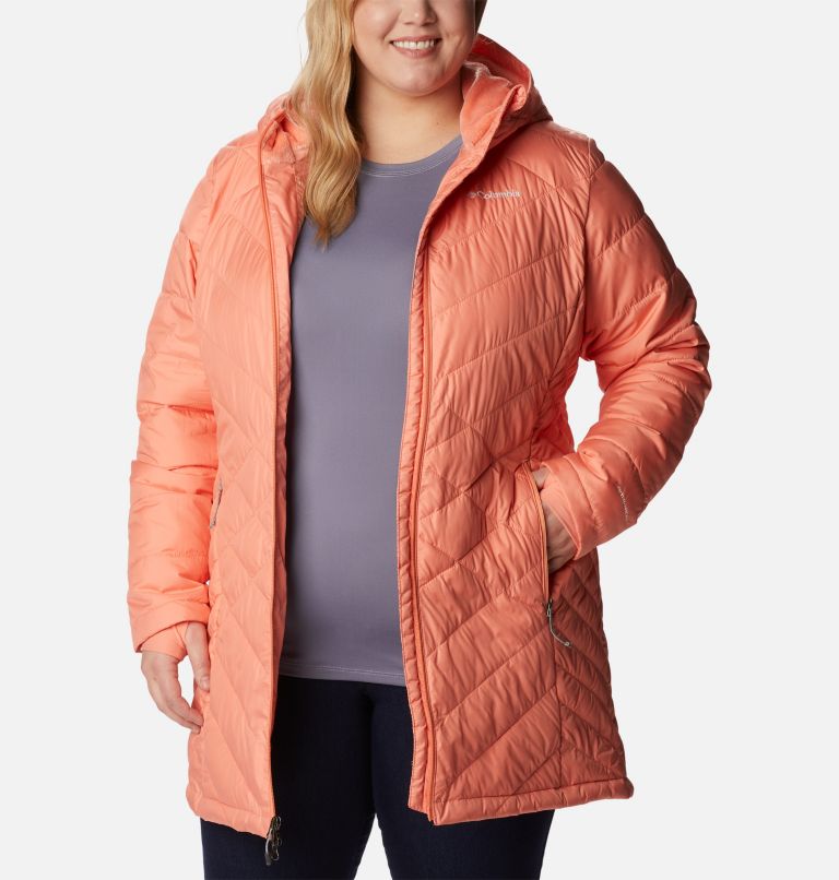 Veste longue à capuchon Heavenly pour femme - Grandes tailles, Color: Coral Reef, image 8