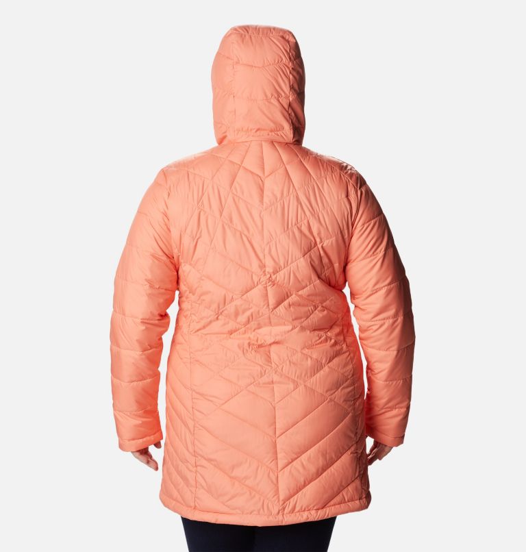 Veste longue à capuchon Heavenly pour femme - Grandes tailles, Color: Coral Reef, image 2
