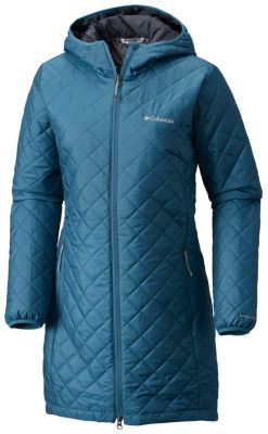 columbia long coat with hood