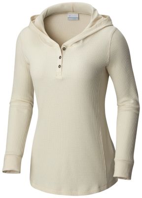 womens cozy henley sweatshirt