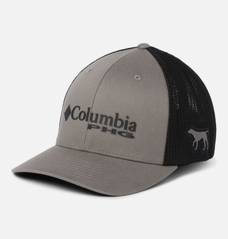 Columbia PFG Permit Flexfit Fitted Ball Cap Hat in Heather Grey L/XL 7-7 3/4 