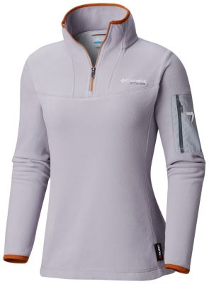 half zip pullover women's fleece