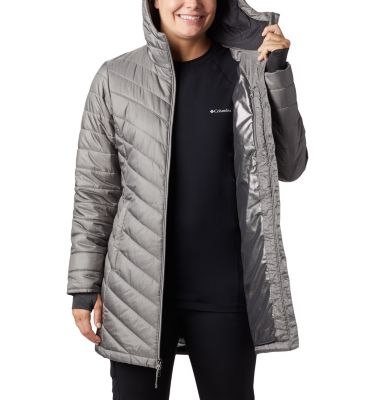 columbia women's morning light ii omni heat long jacket