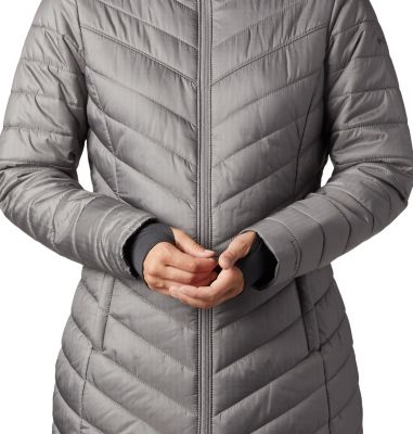 columbia women's morning light ii omni heat long jacket