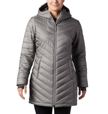 columbia women's morning light ii omni heat long jacket