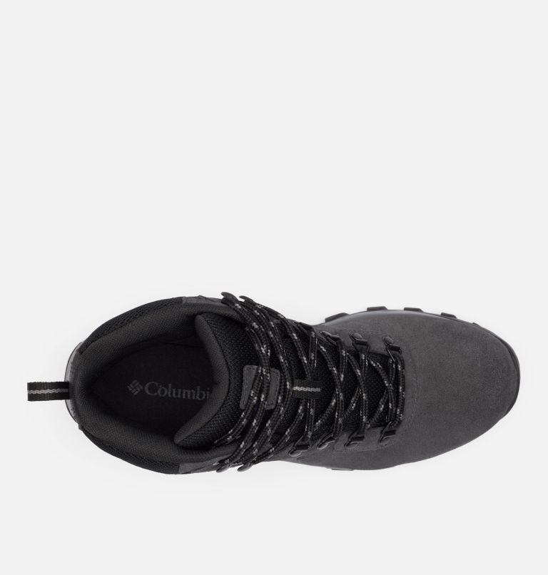 Men's Newton Ridge Plus II Suede Waterproof Hiking Boot, Color: Shark, Black, image 4