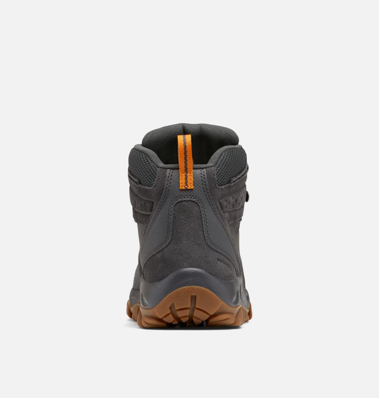 Men's Newton Ridge Plus II Suede Waterproof Hiking Boot, Color: Dark Grey, Gold Amber, image 2