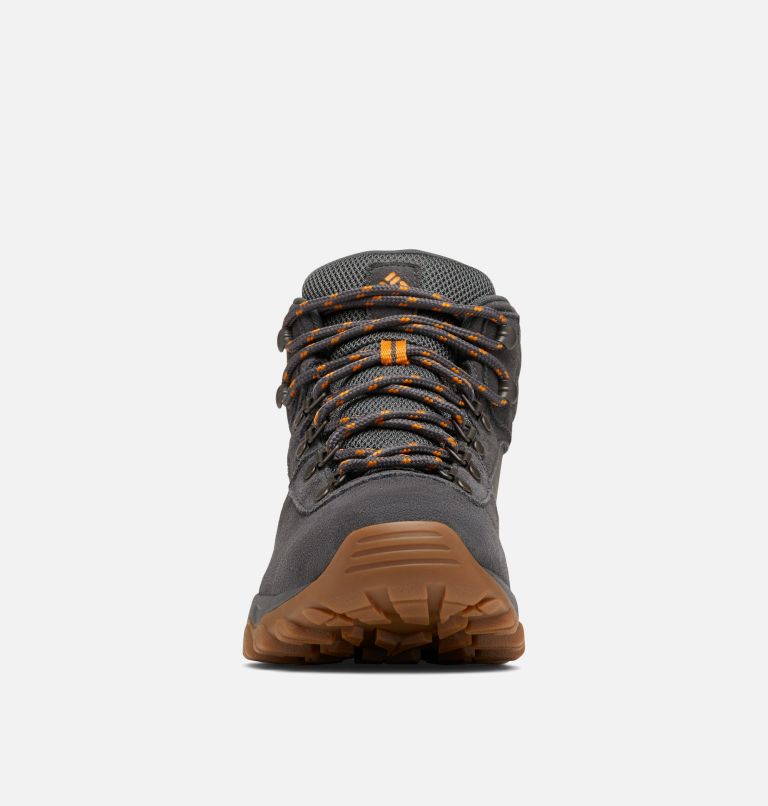 Men's Newton Ridge Plus II Suede Waterproof Hiking Boot, Color: Dark Grey, Gold Amber, image 8