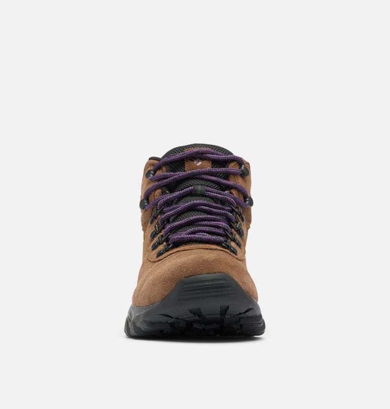 Men's Newton Ridge Plus II Suede Waterproof Hiking Boot, Color: Dark Brown, Cyber Purple, image 7