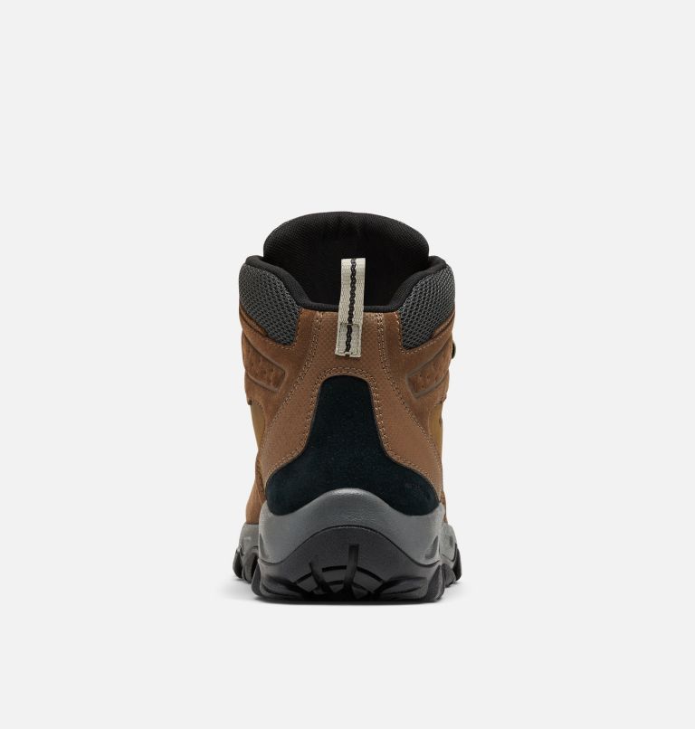 Thumbnail: Men's Newton Ridge Plus II Suede Waterproof Hiking Boot, Color: Dark Brown, Dark Grey, image 8