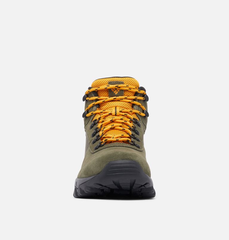 Men's Newton Ridge Plus II Suede Waterproof Hiking Boot, Color: Peatmoss, Raw Honey, image 7