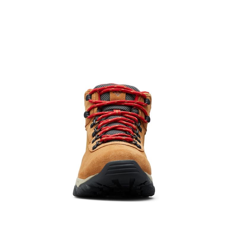 Thumbnail: Men's Newton Ridge Plus II Suede Waterproof Hiking Boot, Color: Elk, Mountain Red, image 8