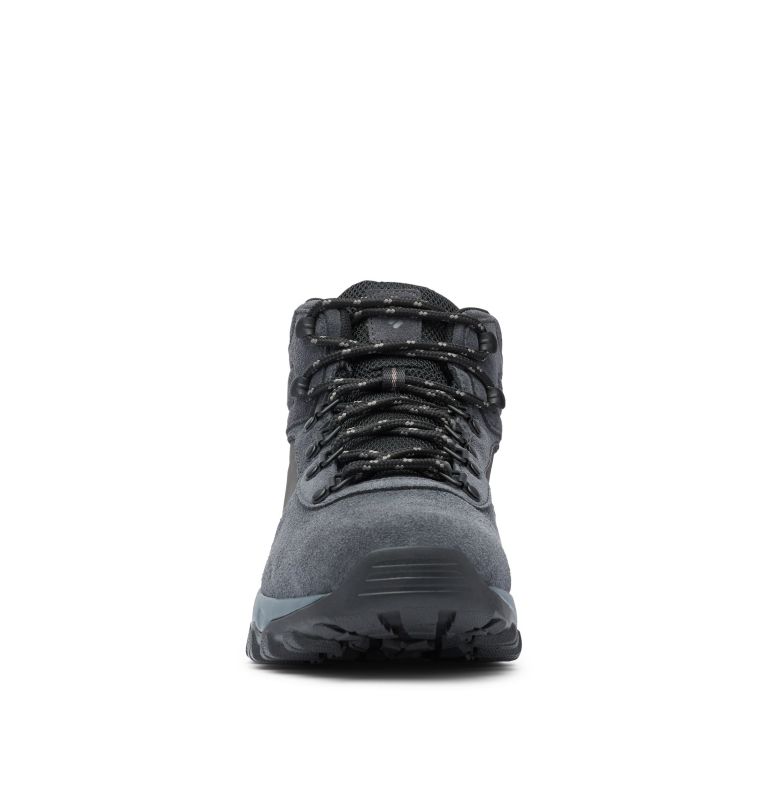 Men's Newton Ridge Plus II Suede Waterproof Hiking Boot - Wide, Color: Shark, Black, image 7