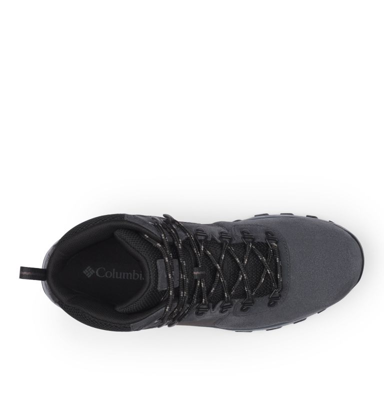 Men's Newton Ridge Plus II Suede Waterproof Hiking Boot - Wide, Color: Shark, Black, image 3