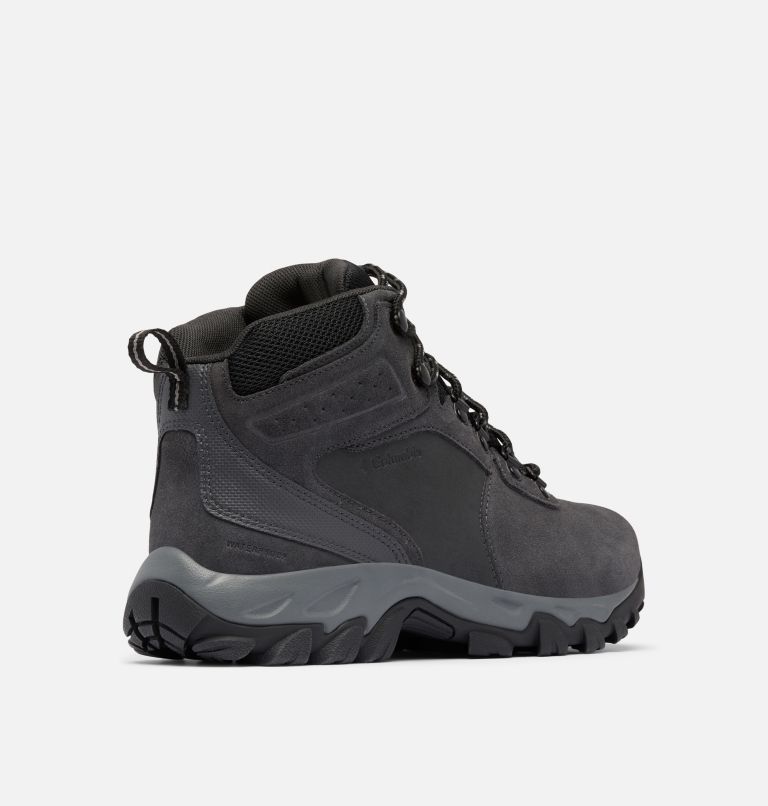 Men's Newton Ridge Plus II Suede Waterproof Hiking Boot - Wide, Color: Shark, Black, image 9