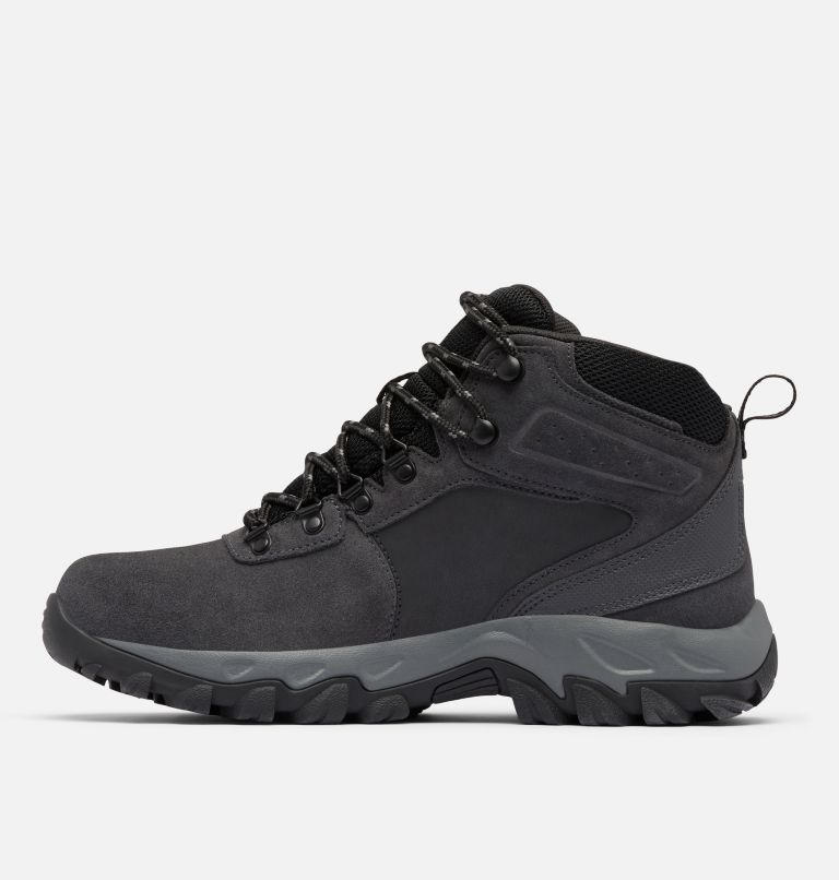 Men's Newton Ridge Plus II Suede Waterproof Hiking Boot - Wide, Color: Shark, Black, image 6