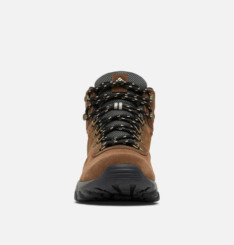 Men's Newton Ridge Plus II Suede Waterproof Hiking Boot - Wide, Color: Dark Brown, Dark Grey, image 7