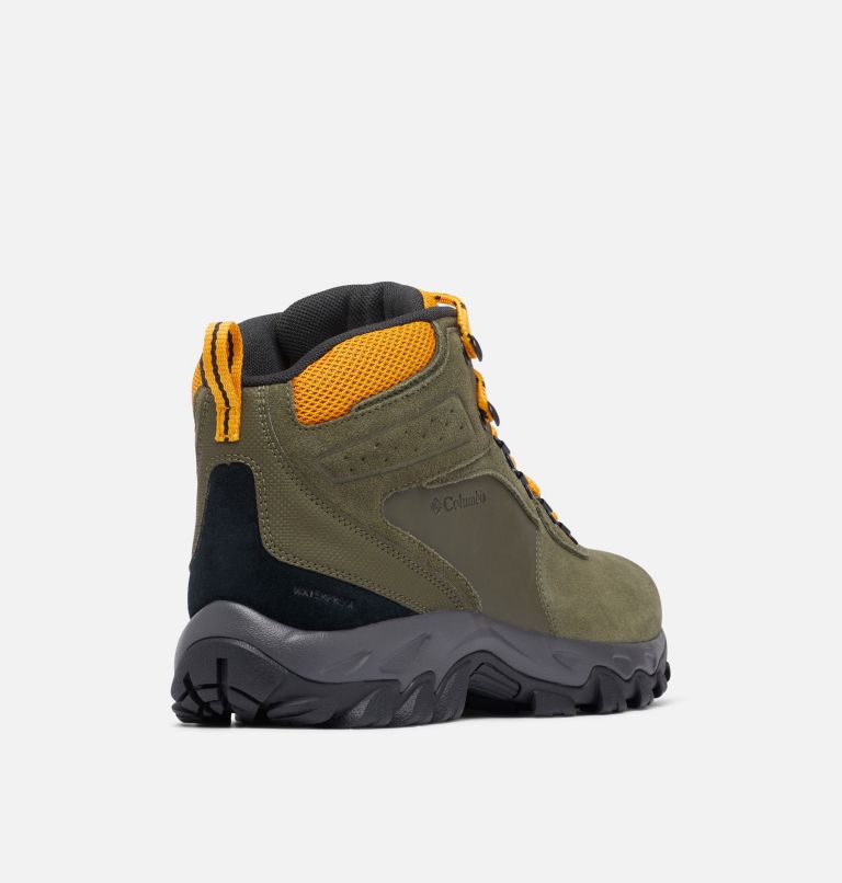 Men's Newton Ridge Plus II Suede Waterproof Hiking Boot - Wide, Color: Peatmoss, Raw Honey, image 9