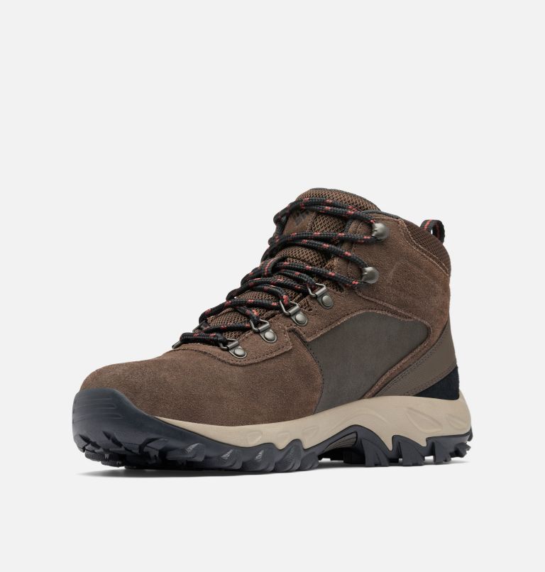 Men's Newton Ridge Plus II Suede Waterproof Hiking Boot - Wide, Color: Cordovan, Spice, image 7