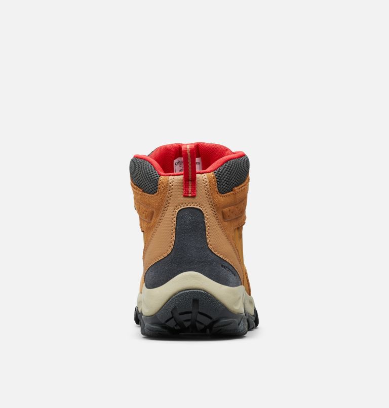 Men's Newton Ridge Plus II Suede Waterproof Hiking Boot - Wide, Color: Elk, Mountain Red, image 2
